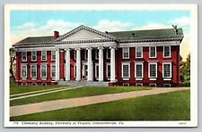 Vtg 1930s Chemistry Building University Of Virgina Charlottesville VA Postcard picture