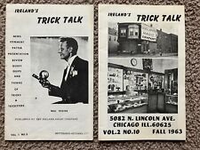 Vtg 1950s-60s Ireland's Trick Talk Magic Novelty Catalog Chicago IL Lot of 2 picture