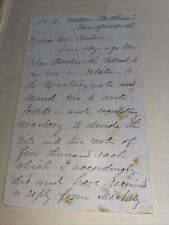Antique Letter to Hartford CT Treasurer: “Bank of the State Of New York Failed” picture