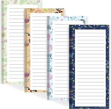 4 Pack Magnetic Notepads for Refrigerator,Grocery List Magnet Pad,50 Sheets/Note picture