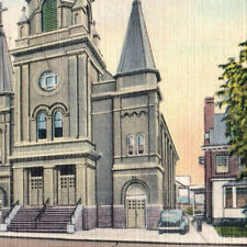 c.1939 Postcard, Pennsylvania, Plymouth, Church of the Nativity of theB.V.M Auto picture