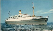 c1950s HOLLAND-AMERICA LINE Cruise Ship Postcard Steamer S.S. MAASDAM / Unused picture