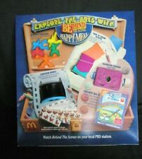 Vintage MacDonald's EXPLORE THE ARTS Happy Meal Store Display 1992 picture