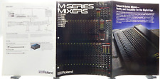 ROLAND MIXERS Vtg 1990 M SERIES Catalog M24E M16E M12E M480 M240 M160 Like New picture
