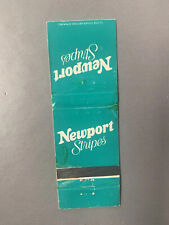 Vintage 1970s-1980s Newport Stripes Cigarettes Matchbook Cover Smoking Menthol picture