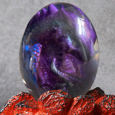 NEW Crystal Lava Dragon Egg Resin Dinosaur Egg Sculpture Decor Home Decor Gifts picture
