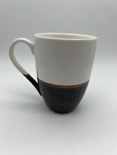 Starbucks Coffee Mug Cup 12 oz White And Brown Ceramic 2008 Limited Edition picture