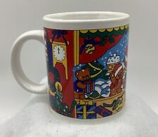 Anco Merchandise Christmas Teddy Bear Snowman Winter Cozy Decor Mug Preowned  picture