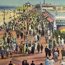 Postcard NJ Asbury Park Boardwalk from the Convention Hall Pete Vetrano 1937 picture