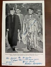 COMPTON, ARTHUR HOLLY TWICE SIGNED PHOTO, PHYSICIST, ATOM BOMB, QUANTUM PHYSICS picture