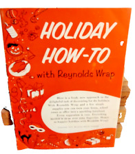 1954 Holiday How-To with Reynolds Wrap Vintage Booklet ephemera red cover picture