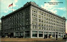 Vtg Postcard 1910s San Diego CA California Spreckles Theater Building Unused   picture