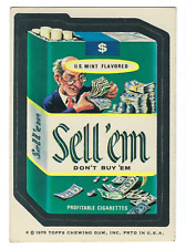 1975 Topps Wacky Packages 14th Series 14 SELL 'EM CIGARETTES white back nm- picture