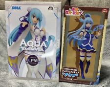 Konosuba Aqua Premium Figure & Re:Zero Emilia Limited Edition Bundle for Sale picture