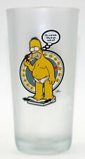 Homer Simpson Frosted Drinking Glass 