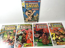 TARZAN: LORD OF THE JUNGLE Comic Book Lot of 5 - #1-5 (1977 - 1978 / Marvel) picture