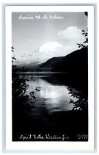 c1930's Sunrise Mt. St. Helens Spirit Lake Mt. St. Helens WA RPPC Photo Postcard picture