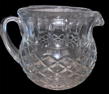 VINTAGE HEAVY CUT LEAD CRYSTAL WATER OR JUICE PITCHER picture