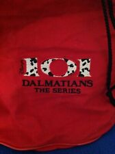 1997 Disney's 101 Dalmatians The Series  Red Draw-String Backpack Bag HTF picture