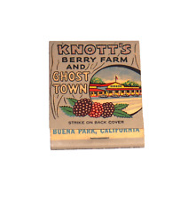 Vintage 1960s Knott's Berry Farm Buena Park California Full Matchbook Unstruck picture