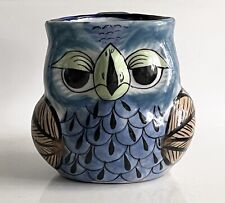Vintage Guate Mayanke Bird Pattern Guatemala Pottery Hand Crafted Mug 3.75” picture
