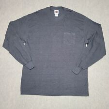 Harley Davidson Hanes Mens XL Long Sleeve Gray Shirt Pullover Crew Neck picture
