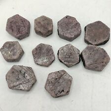 Natural Small 10 Pieces Lot Of Record Keeper Uv Reactive Ruby Crystals, 540 Gram picture