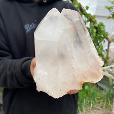 5lb Large Natural Clear White Quartz Crystal Cluster Rough Healing Specimen picture