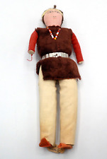 Antique Native American Navajo Boy Warrior Handmade Beaded Storytelling Doll 8