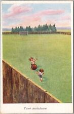 Vintage Dutch Netherlands SOCCER Football Sports Postcard 