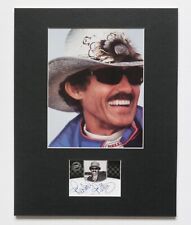 RICHARD  PETTY Authenticated autograph signed card 11x14 mat picture
