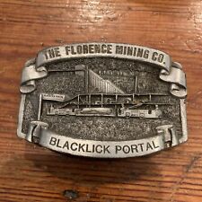 Vintage Special Edition The Florence Mining Blacklick  Portal Belt Buckle picture