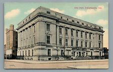 City Hall Indianapolis Indiana Early 1900s Divided Back Vintage Postcard picture