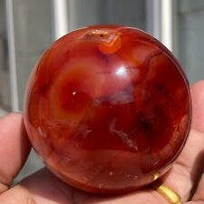 342g Superb Large Chalcedony Agate Quartz Banded Carnelian Crystal Sphere Reiki picture