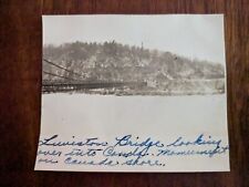 Vintage Photograph Lewiston Bridge Niagara Falls From American Side RS16 picture