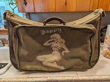 WWII Suit Bag US AIR FORCE TRENCH ART  PAINTING  picture