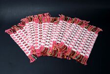 Hand-Crocheted 6-Piece Mini Kilim / Rug Coaster Set - New picture