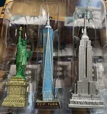 Set of 3 NYC Statue of Liberty,Freedom & Empire Building Statue Figures 5 in  picture