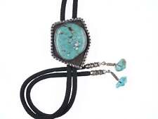 c1950's Navajo Sterling and turquoise bolo tie picture