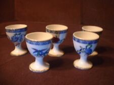 5 Rare Antique Opaque De Sarreguemines Utzchneider Oriental Egg Cups picture