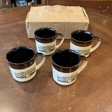 4 Hardee's Rise and Shine Coffee Mugs Vintage 1984 Restaurant Ware Cups NOS picture