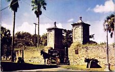 Gates St Agustine Florida St Augustine Kodachrome Divided Back Unp Postcard picture