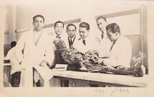 EGYPT VINTAGE PHOTO .  DOCTORS OF THE AUTOPSY DEPARTMENT WITH A CORPSE 1930 picture