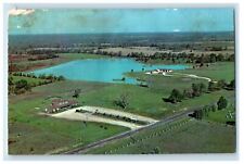 Aerial View Of Tonanzio's County Inn Between Columbia Jefferson City MO Postcard picture