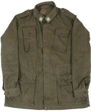 Large - Authentic Italian Army OD Green Combat Field Jacket Shirt Parka Military picture