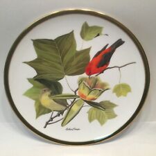 Franklin Mint SONGBIRDS OF THE WORLD Collector Plate Scarlet Tanager GREAT COND picture