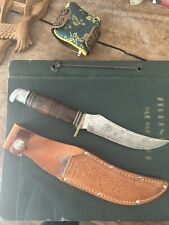 Vintage Western USA L39 Fixed Blade Skinning Knife with Sheath picture