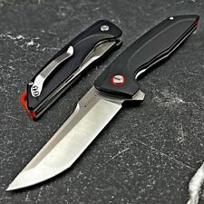 VORTEK GARRISON Black G10 Ball Bearing D2 Tanto Blade EDC Folding Pocket Knife picture