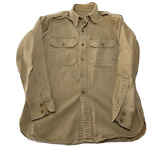 Vintage 1940s/1950s US Army Cotton Twill Field Shirt Size S/M A8 picture