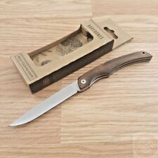 Barebones Living Solo Folding Knife 3.5” 50CR15 Steel Blade Hardwood Handle 2110 picture